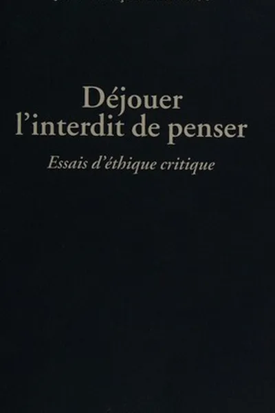 Capa de Déjouer l'interdit de penser