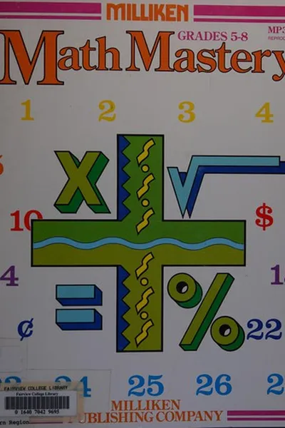 Capa de Milliken math mastery