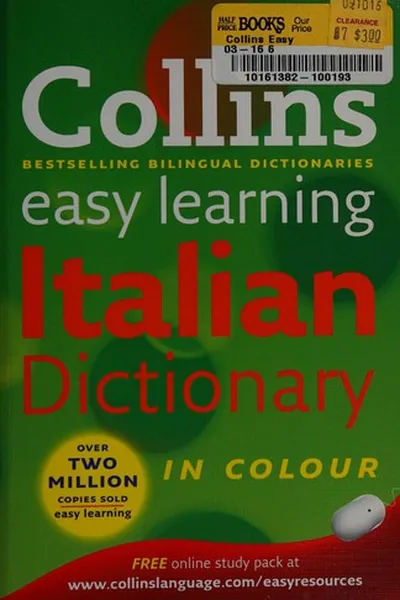 Capa de Collins Italian dictionary
