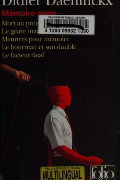 Capa de Mémoire noire