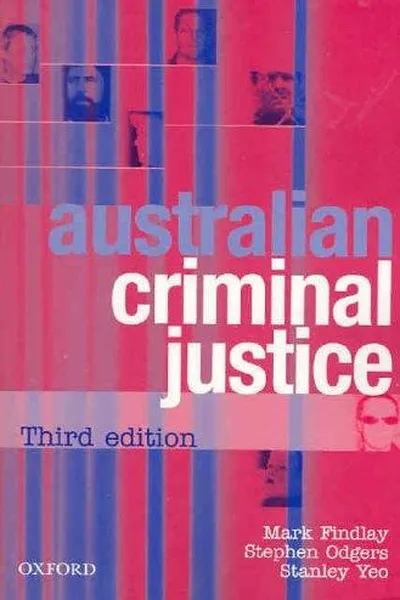 Capa de Australian criminal justice