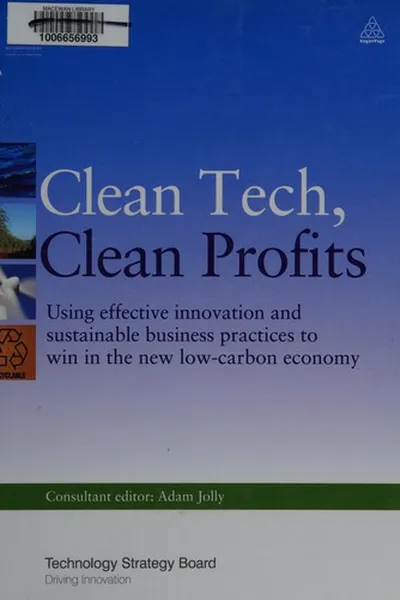 Capa de Clean tech clean profits