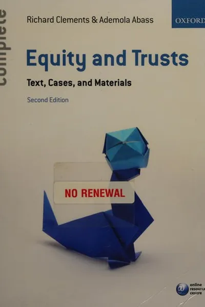 Capa de Equity & trusts