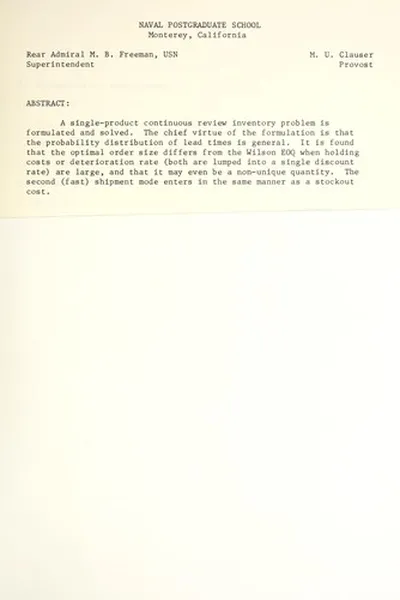 Capa de A bi-modal inventory study with random lead times