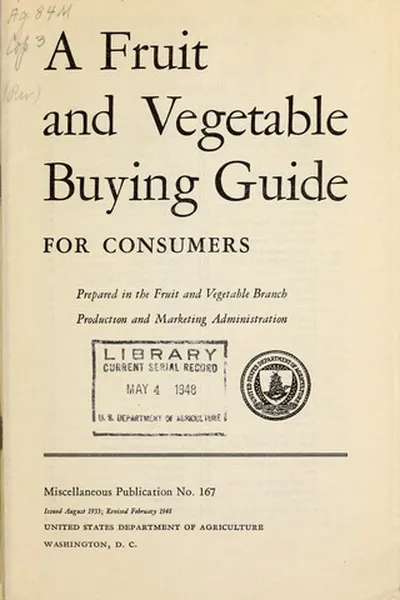 Capa de A fruit and vegetable buying guide for consumers