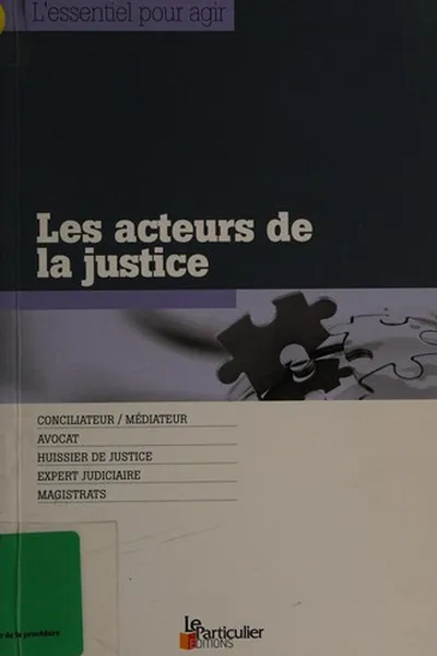 Capa de Les acteurs de la justice