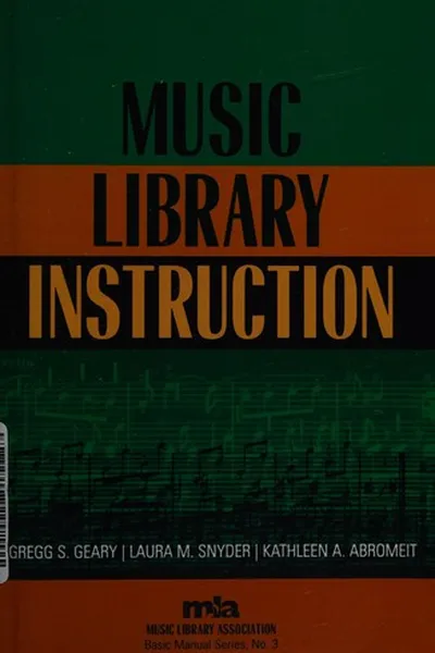 Capa de Music library instruction
