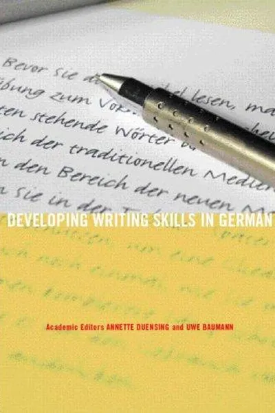 Capa de Developing writing skills in German