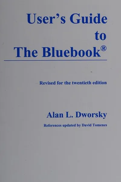 Capa de User's guide to the Bluebook