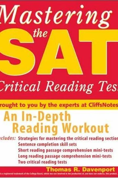 Capa de Mastering the SAT Critical Reading Test