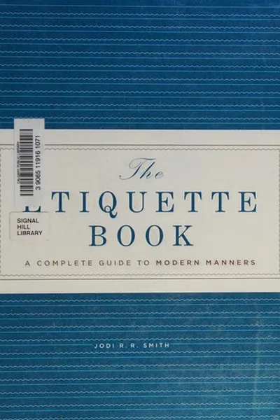 Capa de The etiquette book