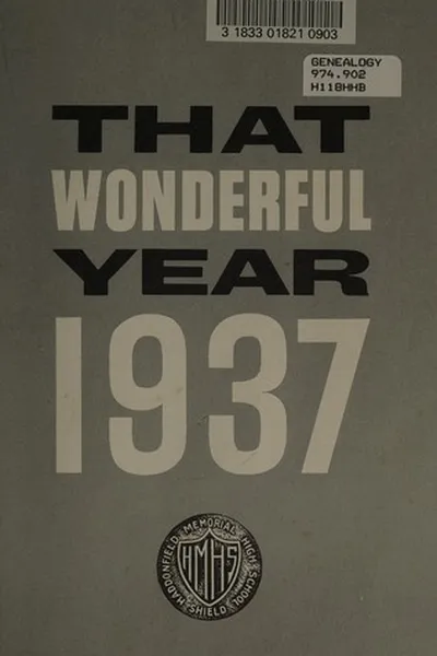 Capa de That wonderful year, 1937