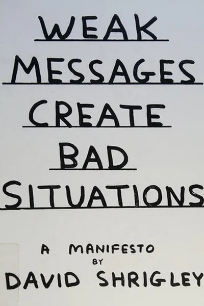 Capa de Weak messages create bad situations