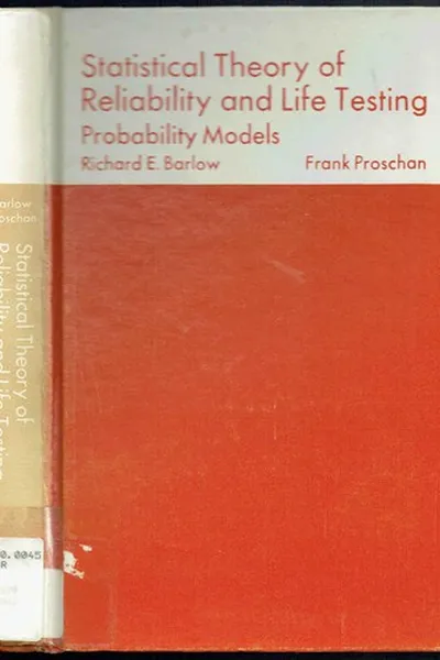 Capa de Statistical theory of reliability and life testing