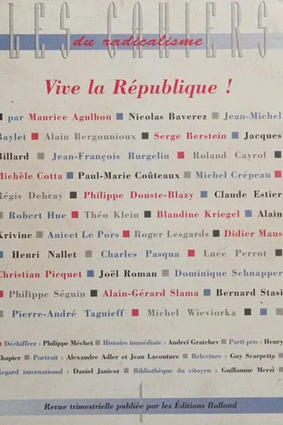 Capa de Vive la République!