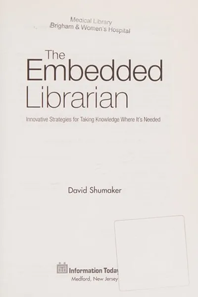 Capa de The embedded librarian