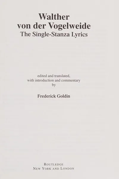 Capa de Walther von der Vogelweide