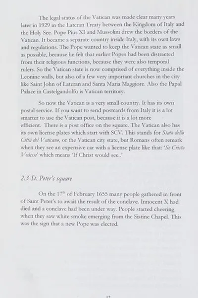 Capa de Guide to the Vatican