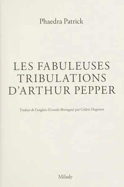 Capa de Les fabuleuses tribulations d'Arthur Pepper