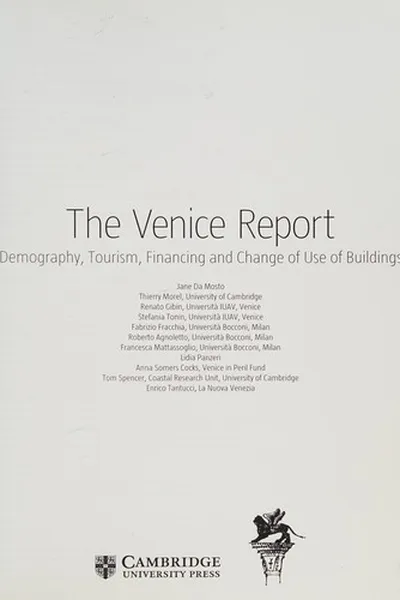 Capa de The Venice report