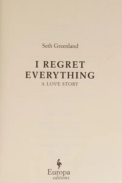 Capa de I regret everything