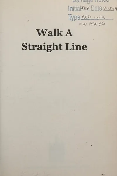 Capa de Walk a straight line