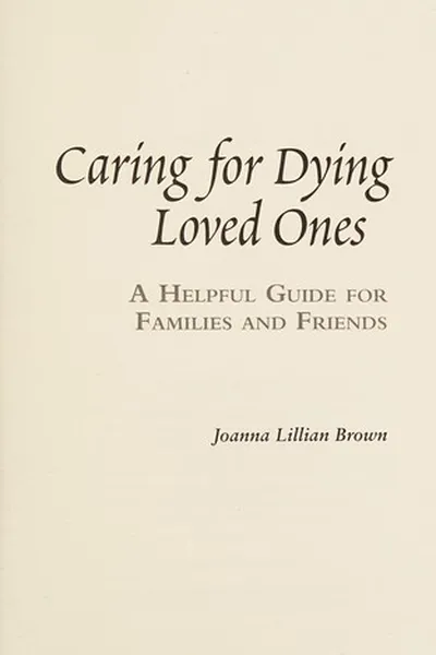 Capa de Caring for dying loved ones