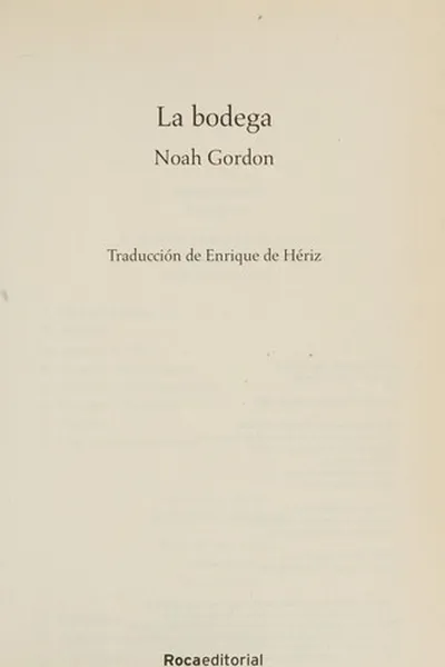 Capa de La bodega
