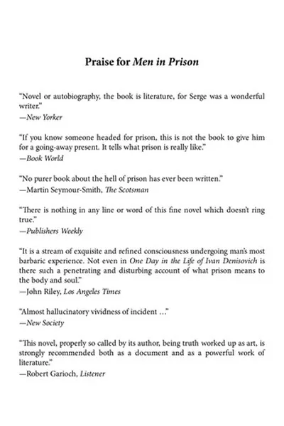 Capa de Men in Prison