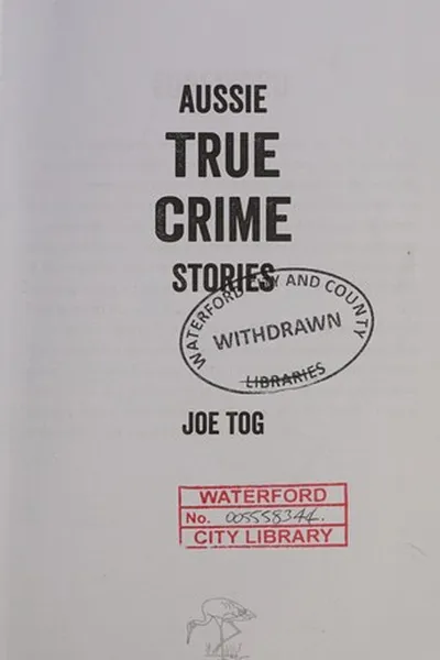 Capa de Aussie true crime stories