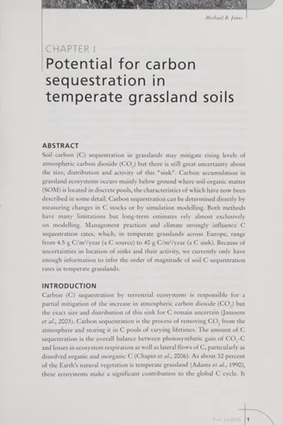 Capa de Grassland carbon sequestration