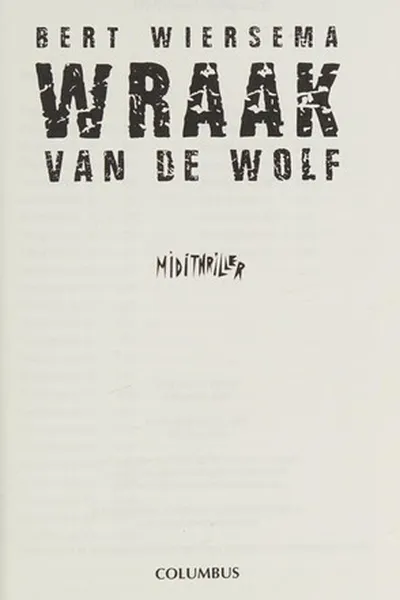 Capa de Wraak van de wolf