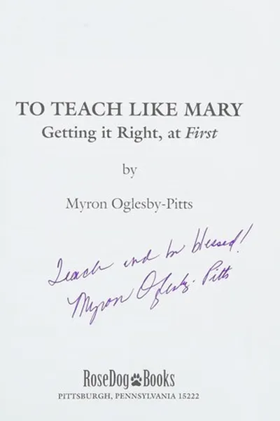 Capa de To teach like Mary