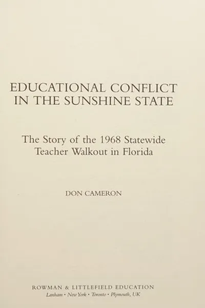 Capa de Educational conflict in the Sunshine State