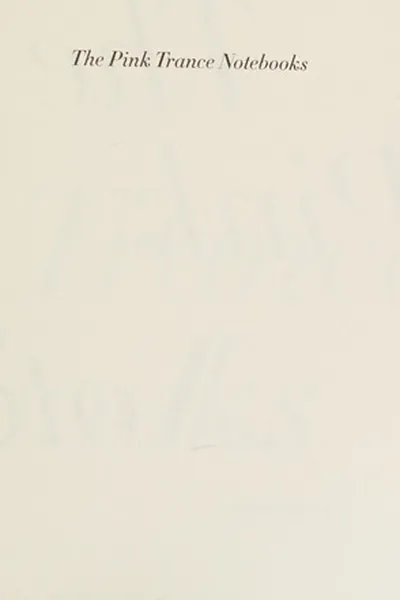 Capa de The pink trance notebooks