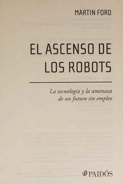 Capa de El ascenso de los robots