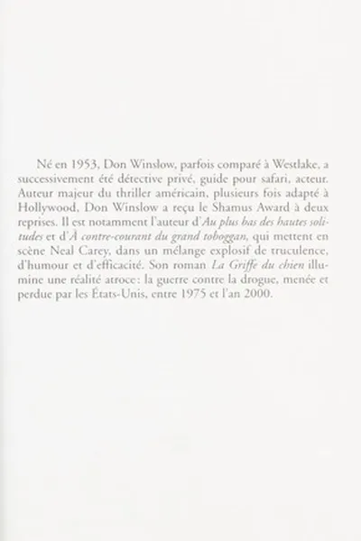 Capa de La griffe du chien