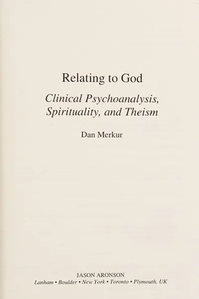 Capa de Relating to God