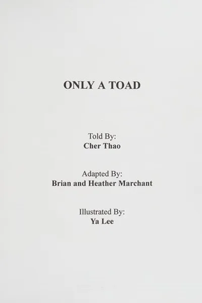 Capa de Only a toad