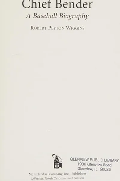 Capa de Chief Bender