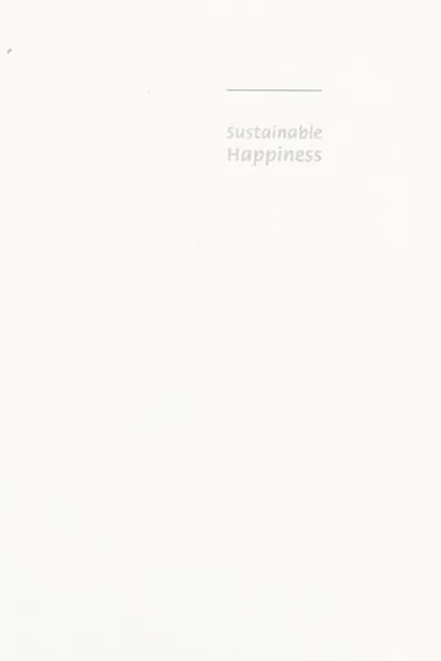 Capa de Sustainable happiness