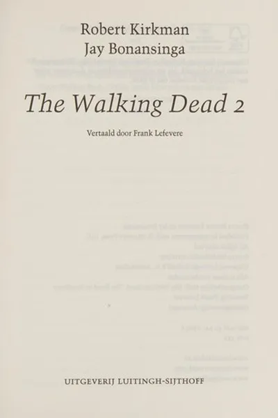 Capa de The Walking Dead 2