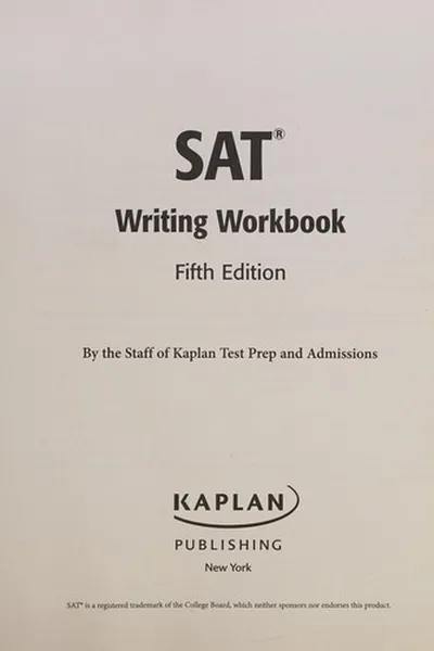 Capa de SAT writing workbook