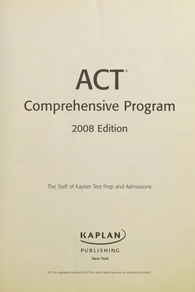 Capa de ACT comprehensive program