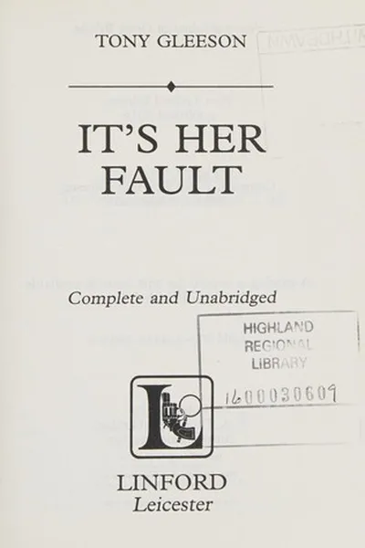 Capa de It's her fault
