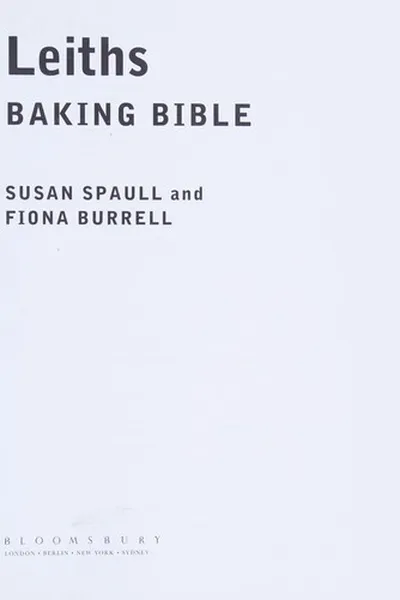 Capa de Leith's baking bible