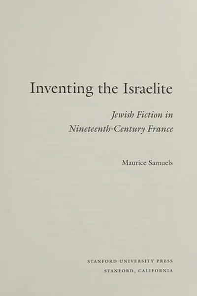 Capa de Inventing the Israelite