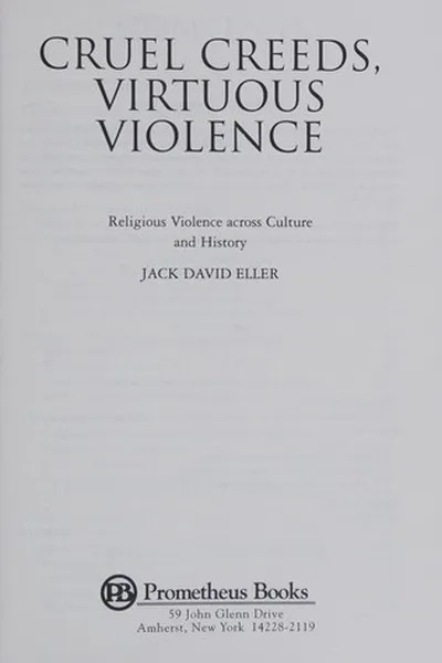 Capa de Cruel creeds, virtuous violence