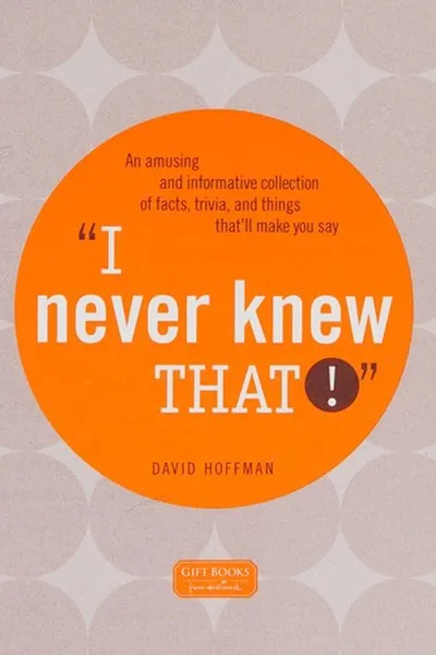 Capa de I never knew that!