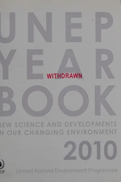 Capa de UNEP year book 2010